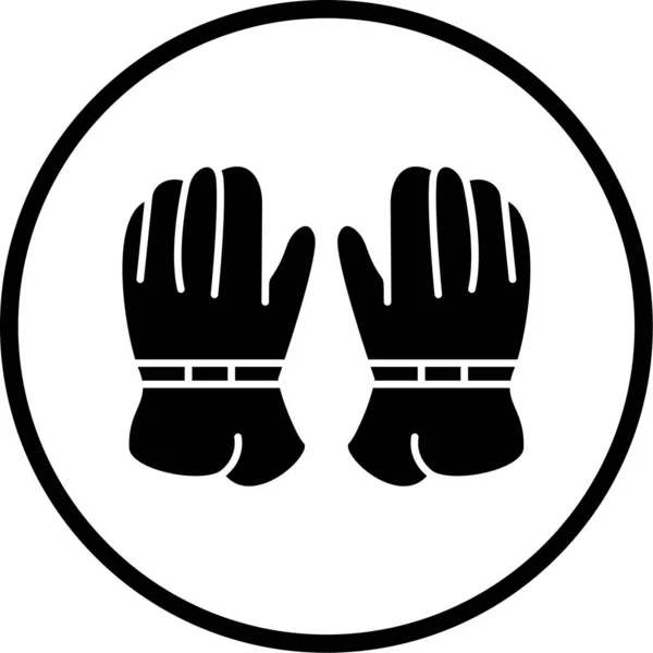Handschuhe Web Symbol Einfache Illustration — Stockvektor