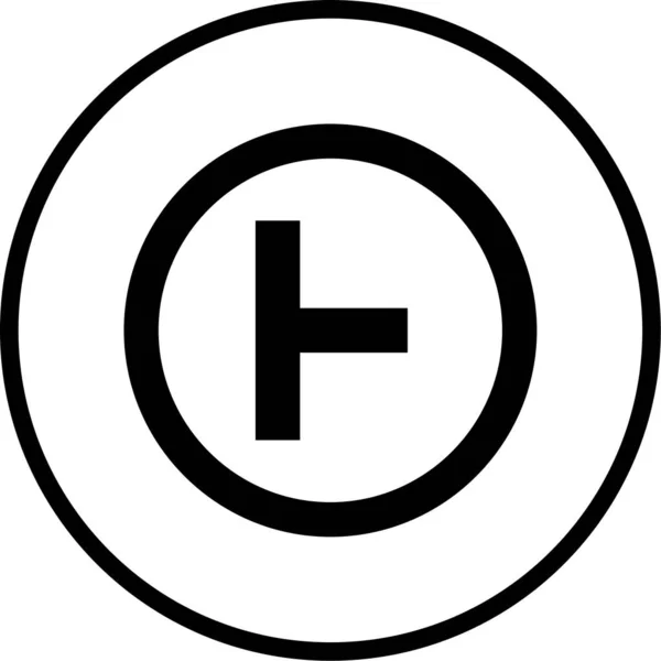道路標識のアイコンのベクトル図 — ストックベクタ