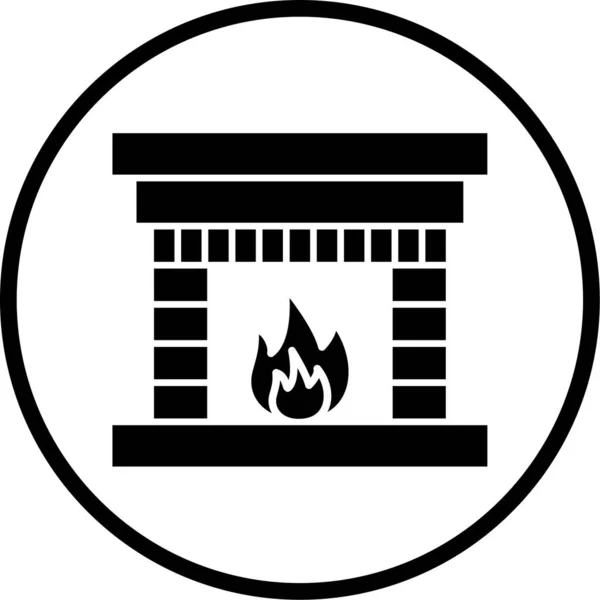 Εικονίδιο Απεικόνισης Για Προσωπική Και Εμπορική Χρήση Τόπος Πυρκαγιάς — Διανυσματικό Αρχείο