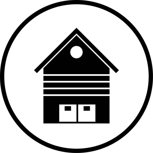 Vector Illustration Warehouse Icon — Stock Vector