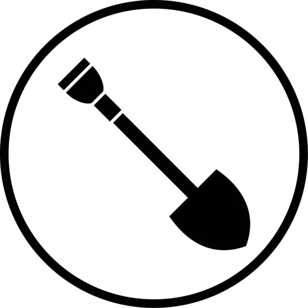 Illustration Icon Personal Commercial Use Shovel — Διανυσματικό Αρχείο