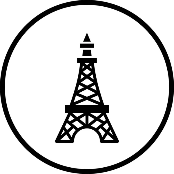 Illustration Icon Personal Commercial Use Tower — ストックベクタ