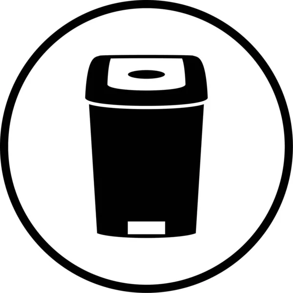 Vector Illustration Bin Icon — Stock Vector