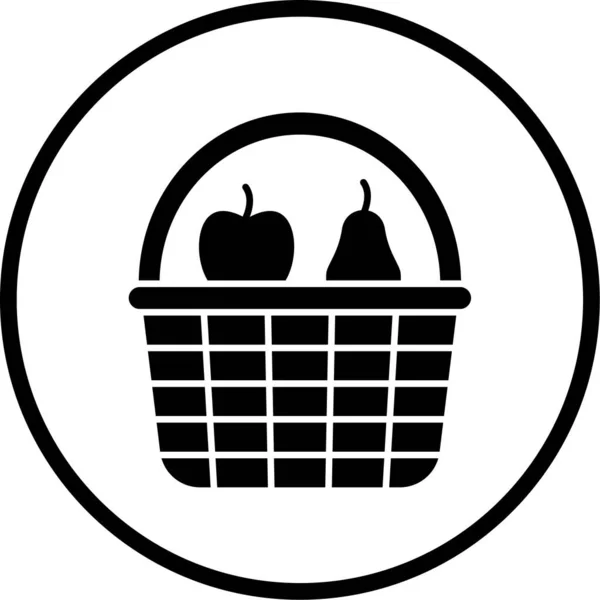 Ikona Koszyka Zakupów Ilustracja Wektora — Wektor stockowy