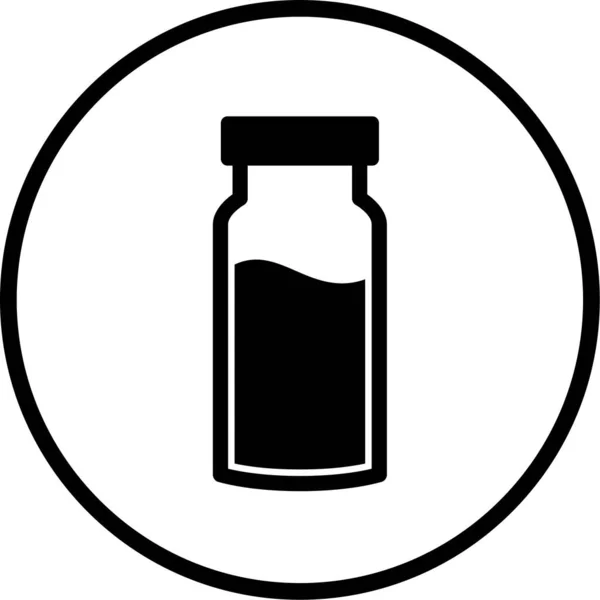 Illustration Icon Personal Commercial Use Bottle — стоковый вектор