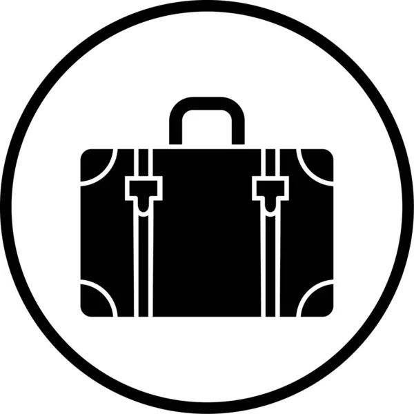 Illustration Icon Personal Commercial Use Suitcase — Image vectorielle