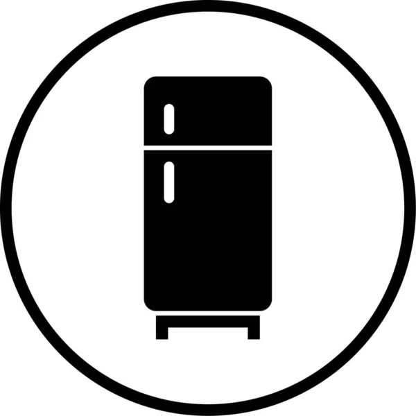 Buzdolabı Simgesi Vektör Çizimi — Stok Vektör