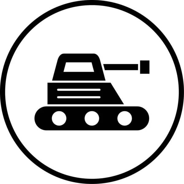 Illustration Icon Personal Commercial Use Tank — ストックベクタ