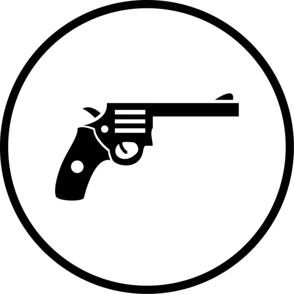 Ícone Ilustração Arma Para Uso Pessoal Comercial — Vetor de Stock
