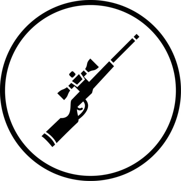 Illustration Icon Personal Commercial Use Weapon — Stok Vektör