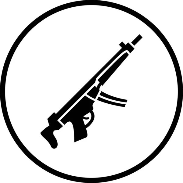 Illustration Icon Personal Commercial Use Weapon — Stok Vektör