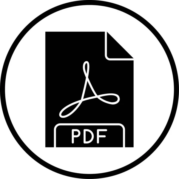 Pdf Vector Illustration File Icon — 스톡 벡터