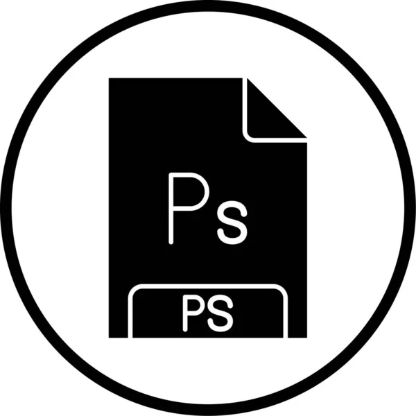 Psファイル形式のアイコンベクトル図 — ストックベクタ