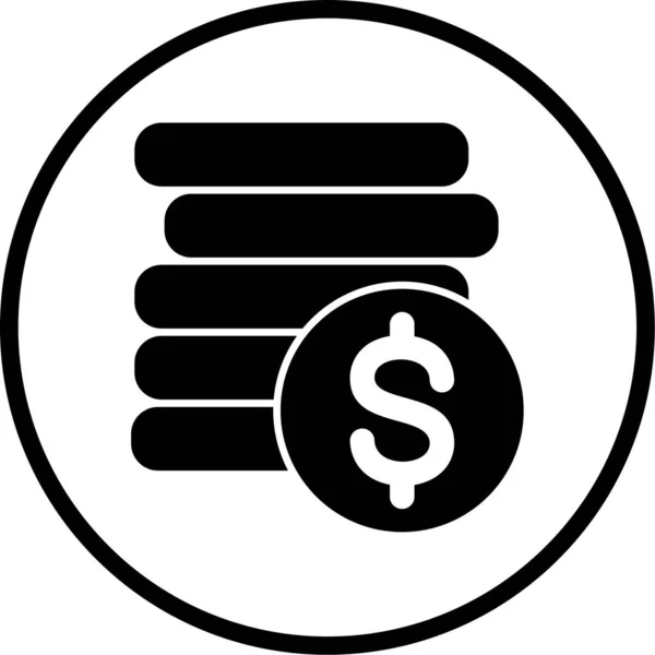 Dollar Web Symbol Einfache Illustration — Stockvektor