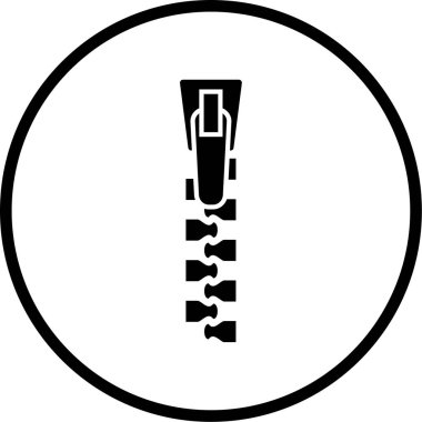 Modern zip simgesinin vektör illüstrasyonu