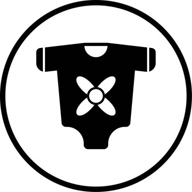 Bebeğim. Web simgesi basit illüstrasyon