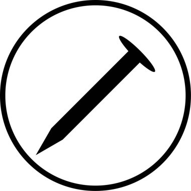 Çekiç simgesinin vektör illüstrasyonu