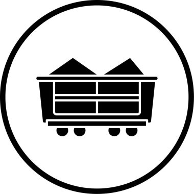 Alışveriş arabası simgesi, vektör illüstrasyonu