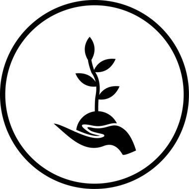 Filiz simgesinin vektör illüstrasyonu