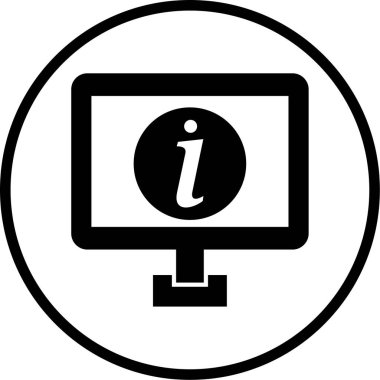 bilgisayar web simgesi basit tasarım