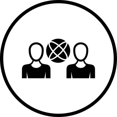 İnsan simgesinin vektör illüstrasyonu