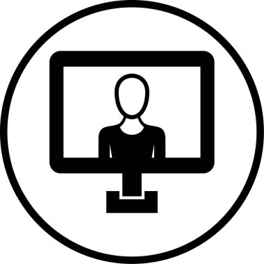 bilgisayar web simgesi basit tasarım