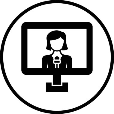 Haber modern simgesinin vektör illüstrasyonu