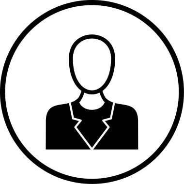 kullanıcı. Web simgesi basit illüstrasyon