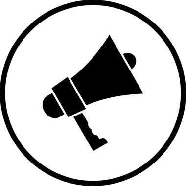 Hoparlör modern simgesinin vektör illüstrasyonu