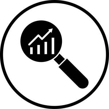 Analizler. Web simgesi basit illüstrasyon