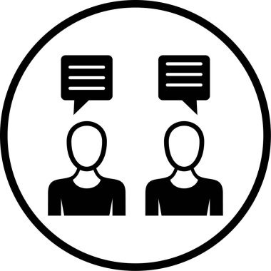 İnsan simgesinin vektör illüstrasyonu