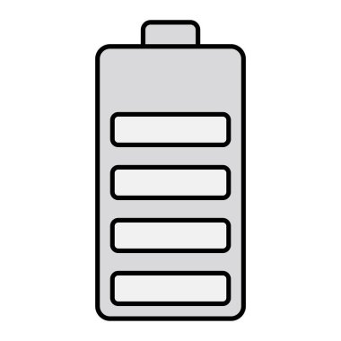 pil şarj ikonu. Web için enerji vektör simgelerinin özet çizimi