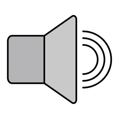 Hoparlör simgesi. Web Tasarım