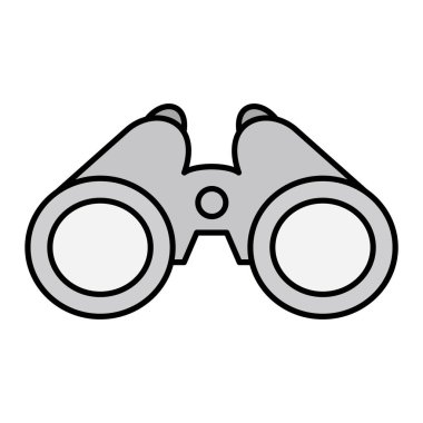 dürbün simgesi. vektör illüstrasyonu