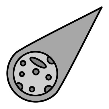 Pizza ikonu. Ağ için roket vektör simgelerinin özet çizimi