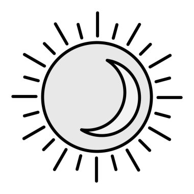 Güneş Simgesi Vektör illüstrasyonu