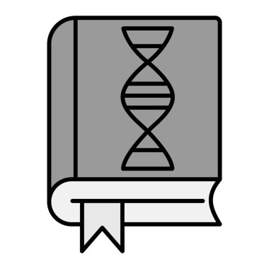 Bir kitap simgesinin vektör illüstrasyonu