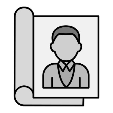 İş adamı ikonu. vektör illüstrasyonu