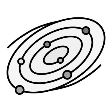 Dizaynınız için galaksi çizgisi simgesi