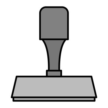 Modern ve ofis ikonunun vektör çizimi. damga