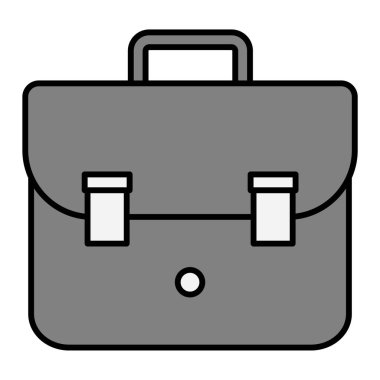 Çanta. Web simgesi basit illüstrasyon