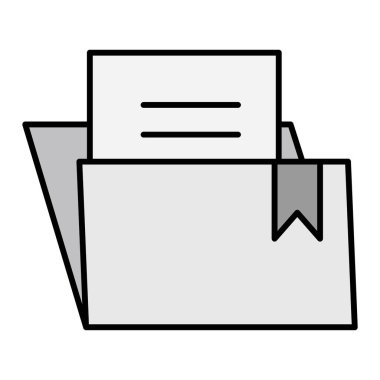 belge simgesi vektör illüstrasyonu