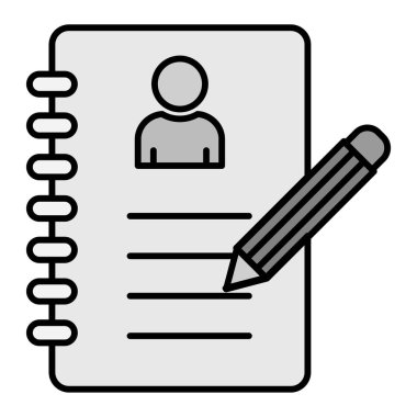 Kalem ve kalem ikonu vektör illüstrasyon tasarımlı pano