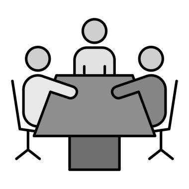 Bir iş ekibinin vektör illüstrasyonu