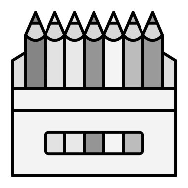 Kalemler. Web simgesi basit illüstrasyon