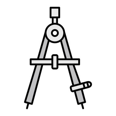 Pusula. Web simgesi basit illüstrasyon