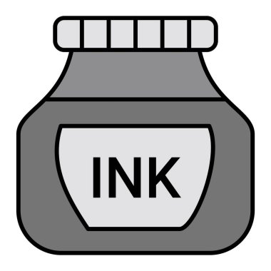 Mürekkep. Web simgesi basit illüstrasyon