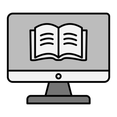 kitap simgesi vektör illüstrasyonu