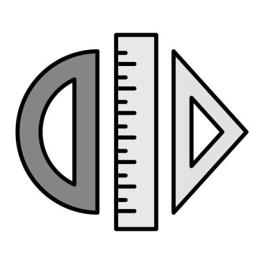 cetvel simgesi çizimi
