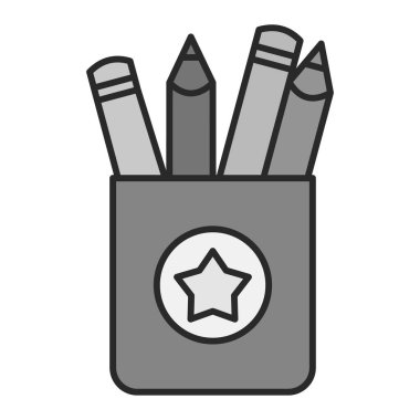 Kalem simgesi vektör illüstrasyonu